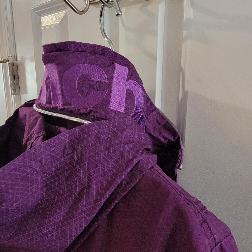 BENCH‎ URBANWEAR Barbque Winbreaker Jacket Hood Size 12 Purple - Picture 9 of 13